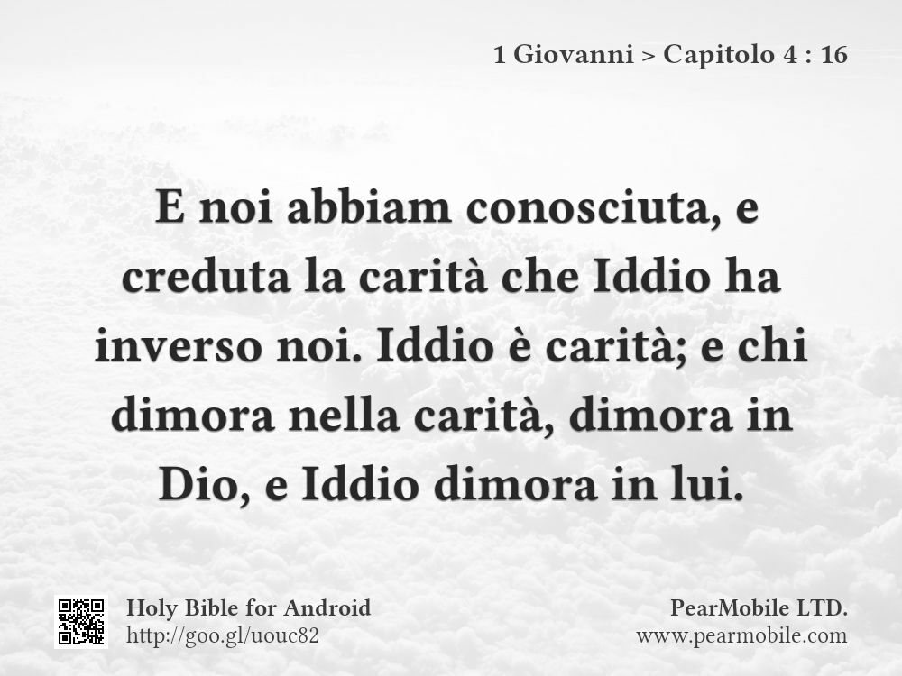1 Giovanni, Capitolo 4:16